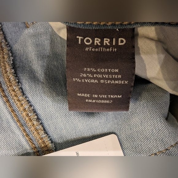 Torrid Maxi Denim Flowy Contemporary jean Skirt Size 18 or 20 - Picture 8 of 11